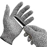 Keepjoy 防刃手袋 防刃グローブ 軍手 作業用手袋 作業グローブ 切れない手袋 耐切創手袋レベル5 滑り止め 洗濯可 2個セット L