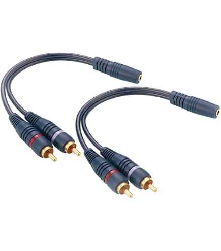 Amazon | CERRXIAN 3.5mm rca オーディオケーブル RCA