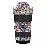 JERXTTON カメラレンズプレミアムプロテクターフィルムステッカー Sigma 18-35mm F1.8 DC HSM用 キヤノンマウントカメラスキンビニールラップフィルムボディ保護デカールプロテクターコート(グラフィティホワイト)