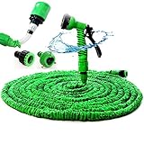 強化バージョンゴム伸びるホース 魔法のホース 二層構造ゴム内径厚さ6*10mm 15M-50FT