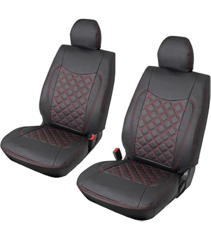 Amazon | ハイエース シートカバー S GL フロントのみ レッドステッチ