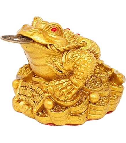 Amazon.co.jp: Kaimed三本脚の蛙 銭蛙 風水グッズ 三脚蟾蜍 風水 開運