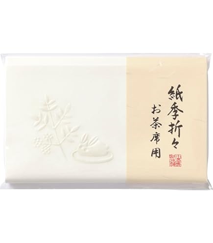Amazon｜紙季折々 懐紙 さくら浮彫 1帖入 30枚入 14.5×17.5cm 茶道