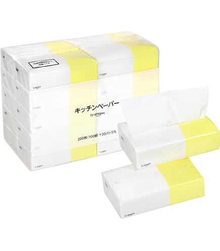 Amazon.co.jp: キッチンペーパー 400枚(200組) 6個 スコッティ サッと