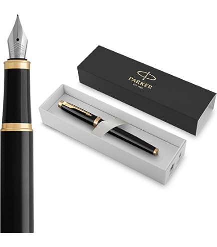 Amazon | Parker Jotter 万年筆 ステンレスボディ ゴールドトリム 中字