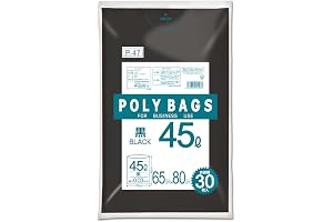 オルディ ごみ袋 黒 45L 特厚 30枚入 縦80cm×横65cm 防災用 災害時 非常時 収納 ポリバッグビジネス P-47