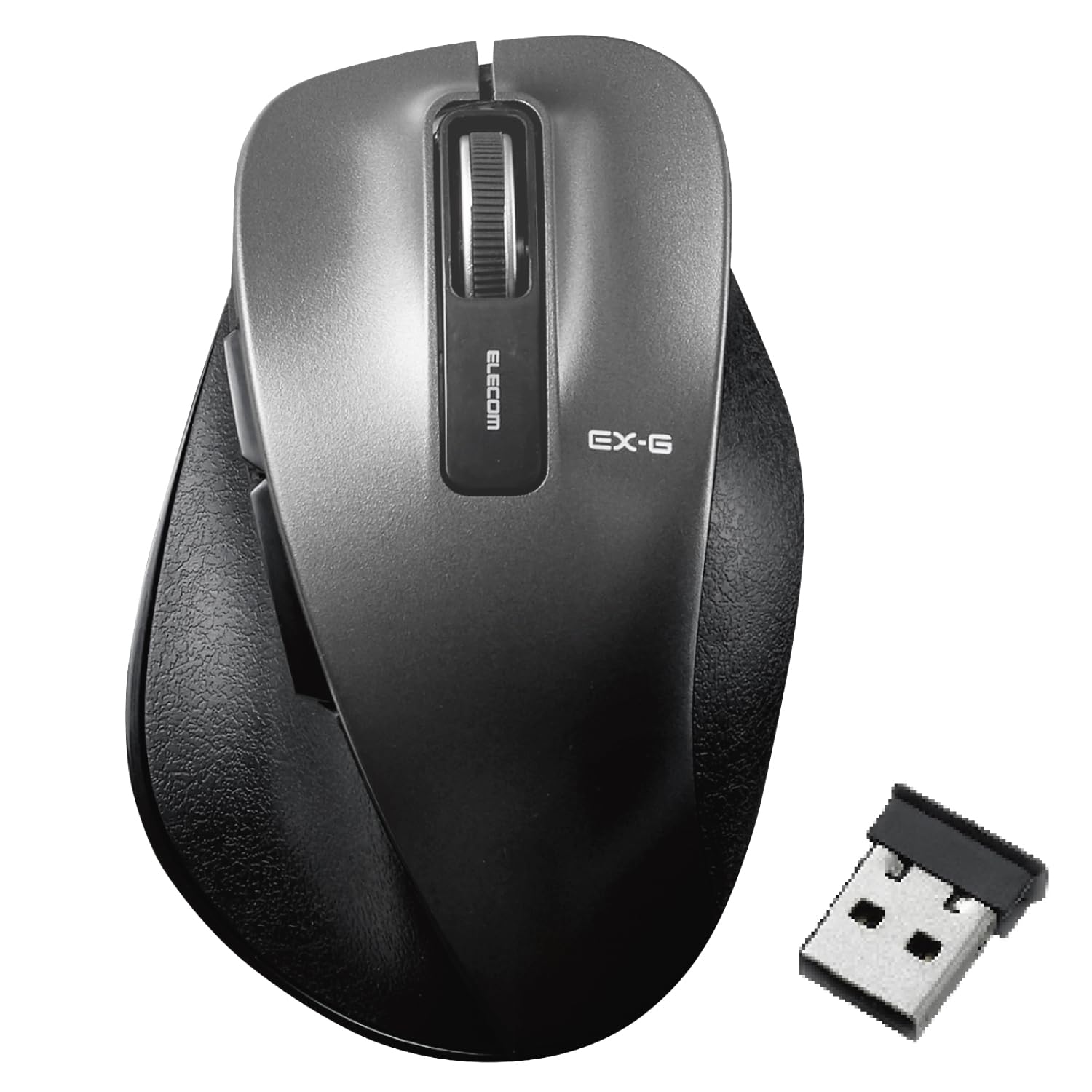 【タイムセール】【1,000円】 エレコム ワイヤレスマウス 握りの極み 5ボタン Mサイズ EX-G
