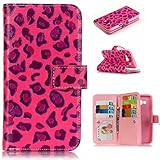 Zeebox Galaxy J5 2015 手帳型 ケース スタンド機能 カード収納ホルダー 衝撃吸収 Samsung Galaxy J5 2015 対応 高品質 保護カバー 生涯補償付き (ピンク 