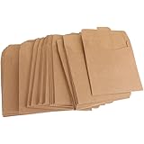Phenovo　クラフト　紙　CD　DVD　カード　葉書き　ホルダー　収納ケース　紙袋　無地　50枚　12.5*12.5cm
