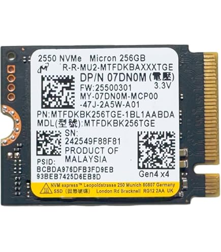 Amazon | 66 SkHynix 256GB PCIe NVMe 2230 SSD (HFM256GDGTINI) (OEM