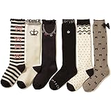 Amazon Glass Frog キッズ ガーリー ハイソックス 6足組 女の子 可愛い靴下 靴下 通販