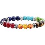 JOVIVI 7 Chakras Bracelet Reiki Healing Balancing Round Beads