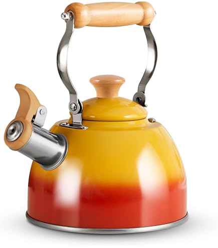 Amazon | MacKenzie-Childs Courtly Check Enamel Tea Kettle 2 Quart