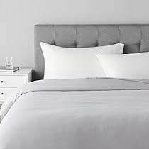 Amazon｜Amazonベーシック 掛け布団カバー 無地 グレー シングル L210