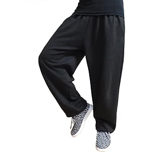 動きやすい スウェットパンツ ゆったり ダンス トレーニング 裾ゴム パンツ