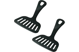 曙産業 返しヘラ 黒 2本組 日本製 ワイドサイズで返しやすい カットもラクラク フッ素加工をキズ付けにくい ホットプレートに最適 お好み返し二刀流 HS-269