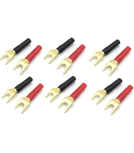 Amazon | Yラグ端子 ポスト径6mm 純銅 スピーカー端子 OFC 高純度無