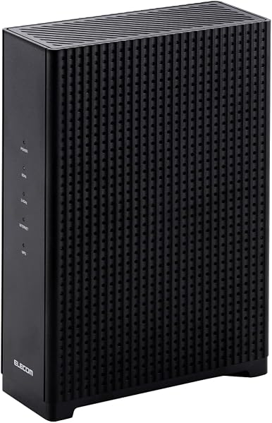 エレコム WiFiルーター 無線LAN WiFi7 5764+1376Mbps INTERNETポート:10G LANポート:1Gbps EasyMesh対応 AIセキュリティ F-Secure 搭載 WRC-BE72XSD-BA - 1