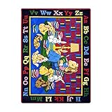Joy Carpets Kid Essentials Language & Literacy Reading Rocks Rug Multicolored 7'8 x 10'9 [並行輸入品]