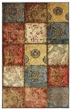 Mohawk Home Free Flow Free Flow Artifact Panel Printed Rug 5'x8' Multi [並行輸入品]