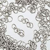 ファイニエ キーホルダー チェーン 金具 シルバー 50本 ナスカン パーツ アクセサリー ハンドメイド 手芸 AP2331