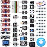 For Arduino Raspberry pi Sensor kit, Kuman 37 in 1 Robot Projects Starter Kits with Tutorials for Ar