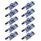 Ren He 10個セット IR赤外線 障害物回避 センサー モジュール LM393 コンパレータ 3線式反射 光電スイッチ スマート カー ロボット Arduinoに対応