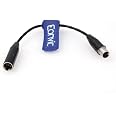 DRRI Mini XLR 4-Pin TA4M To 3-Pin TA3F Microphone Adapter Cable – 6 Inches For AKG Bodypack & Shure