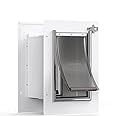thumbnail image 2 of Baboni Pet Door For Wall - Small, Steel Frame, Telescoping Tunnel, Double Flap (Pets Up To 12 Lbs) 2 of 14