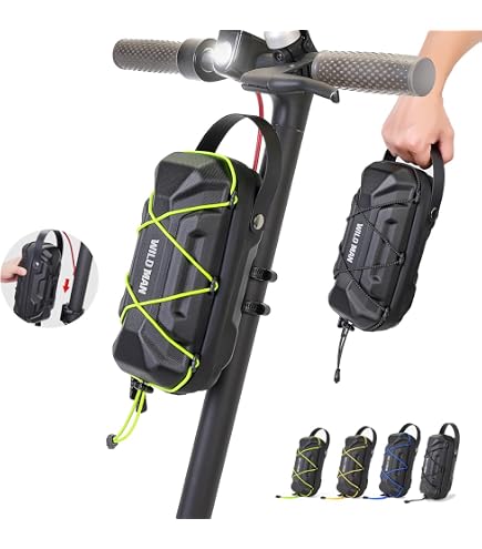 thumbnail image 2 of 3L Hard Shell Scooter Storage Bag - Waterproof, Quick Release, For Kick Scooters & Bikes 2 of 9