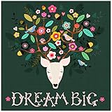 BR & nameinternal – Floral Dream Big 14 x 14キャンバス壁アート、by Beeブラウン