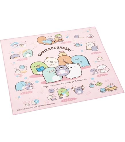バラ売り不可♡新作♡新品♡すみっコぐらし♡ランチクロス＆連絡帳セット Amazon｜サロンジェ すみっコぐらし 15604 ナフキン3枚セット