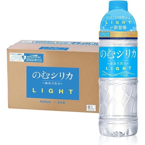 Amazon.co.jp: キューボー 霧島天然水のむシリカ 500ml : 食品