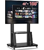 Amazon.co.jp: ORMGZIN 大型移動式テレビ台 棚板付き キャスター Amazon.co.jp: ORMGZIN 大型移動式テレビ台 棚板付き キャスター