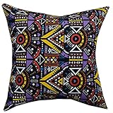 multi-sized両側幾何プリントクッションカバーlivebycareリネンコットンスローピロパターンジッパーPillowslip枕カバーホームソファソファ椅子シート背面 22*22''NO IN