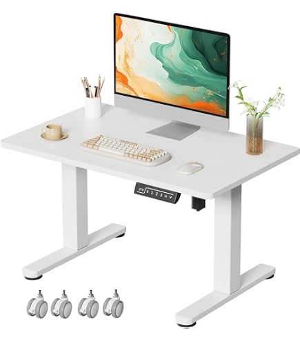 Amazon | Maidesite 昇降デスク 電動 47-72cm 一枚天板 天板反転可能