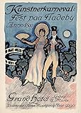 図Kunstnerkarneval Fest paa Fladeby Anno 1800アートプリントポスターlf2479