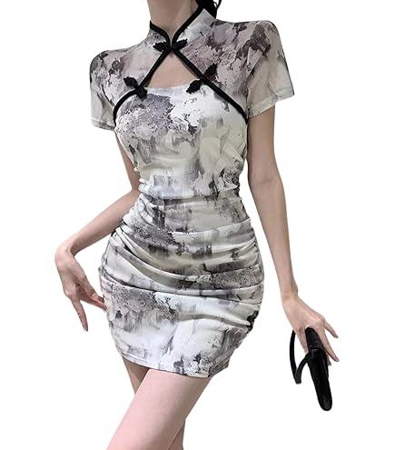 Amazon.co.jp: コスプレバニーちゃん チャイナ ロング チャイナドレス