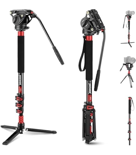 Amazon | Manfrotto 一脚 プロフルードビデオ一脚 雲台付 MVM500A | 一