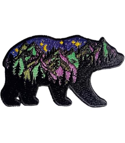 Amazon.co.jp: ワッペン クマ アイロン接着 アップリケ 刺繍パッチ
