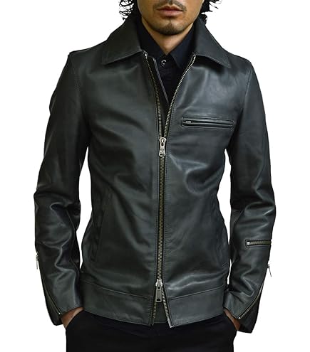 URBAN BARON ブラックライダースジャケット Urban Baron Jacket | Skull Action