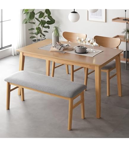 Amazon｜[ベルメゾン] ダイニング テーブルセット 4点 変形 ダイニング