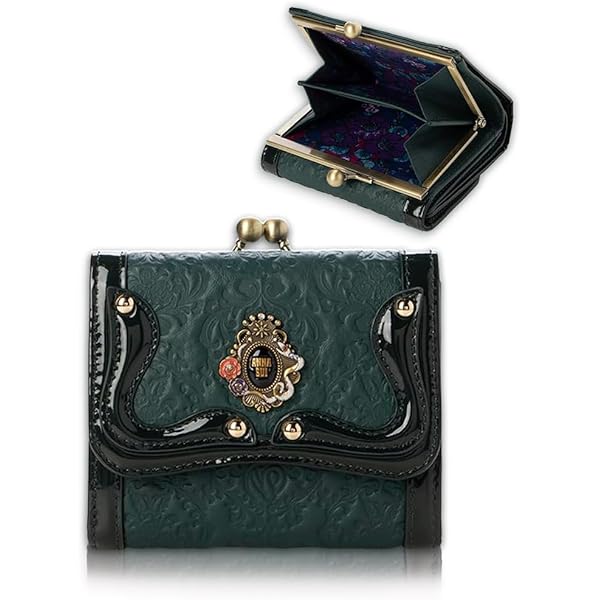 ANNA SUI （アナスイ）二つ折り財布 プレイングキャット アナスイ 財布 二つ折り 本革 猫 がま口 プレイングキャット 二つ折り