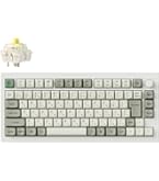 Keychron Q1 Max QMK 黄軸キーボード Keychron（キークロン） Keychron Q1 Max QMK/VIA シェルホワイト 日本