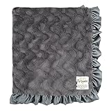 マイブランキー / Luxe Bella W/Ruffle ラックス ベラ ベビー ギフト myblankee マイ ブランキー ブランケット 13/Charcoal [並行輸入品]