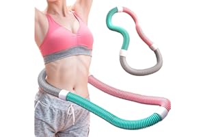 NidoDegato フラフープ ダイエット 静音式 ソフトフラフープ ダイエット用 縁取りデザイン 肌を挟まない スプリングフラフープ PVC ソフトスプリング ポータブル 重み付け 多機能トレーニング 室内 屋外用 男女兼用