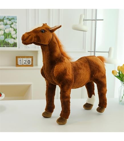 Amazon.co.jp: 馬 特大 ぬいぐるみ 動物 アニマル ふわふわ もこもこ