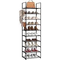 Amazon｜MIZXCIOM シューズラック 幅44×奥行30×高さ200cm 10段大