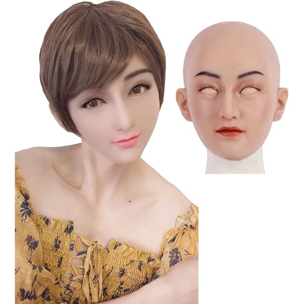 Amazon.co.jp: フィメールマスク シリコンマスク 女装仮面