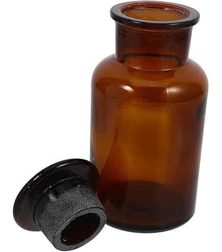 大きい蓋付きガラス瓶試薬瓶